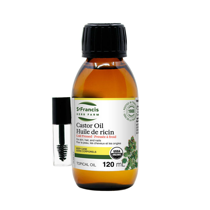 St. Francis Castor Oil w/ mascara wand 120mL- ST FRANCIS HERB FARM-The Health Store- Default Title