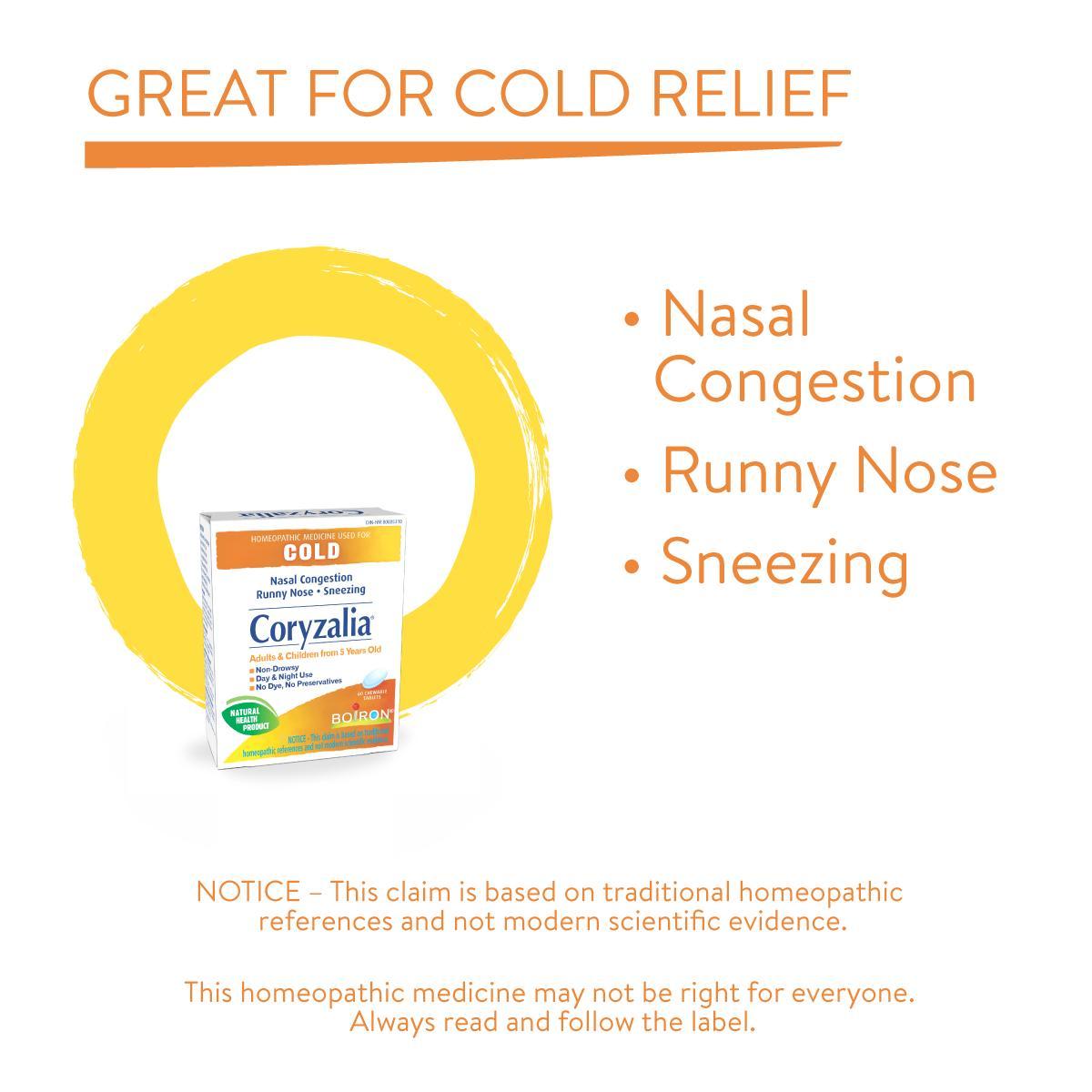 Boiron Coryzalia Cold Remedy 60Chewable Tablets- BOIRON-The Health Store- Default Title