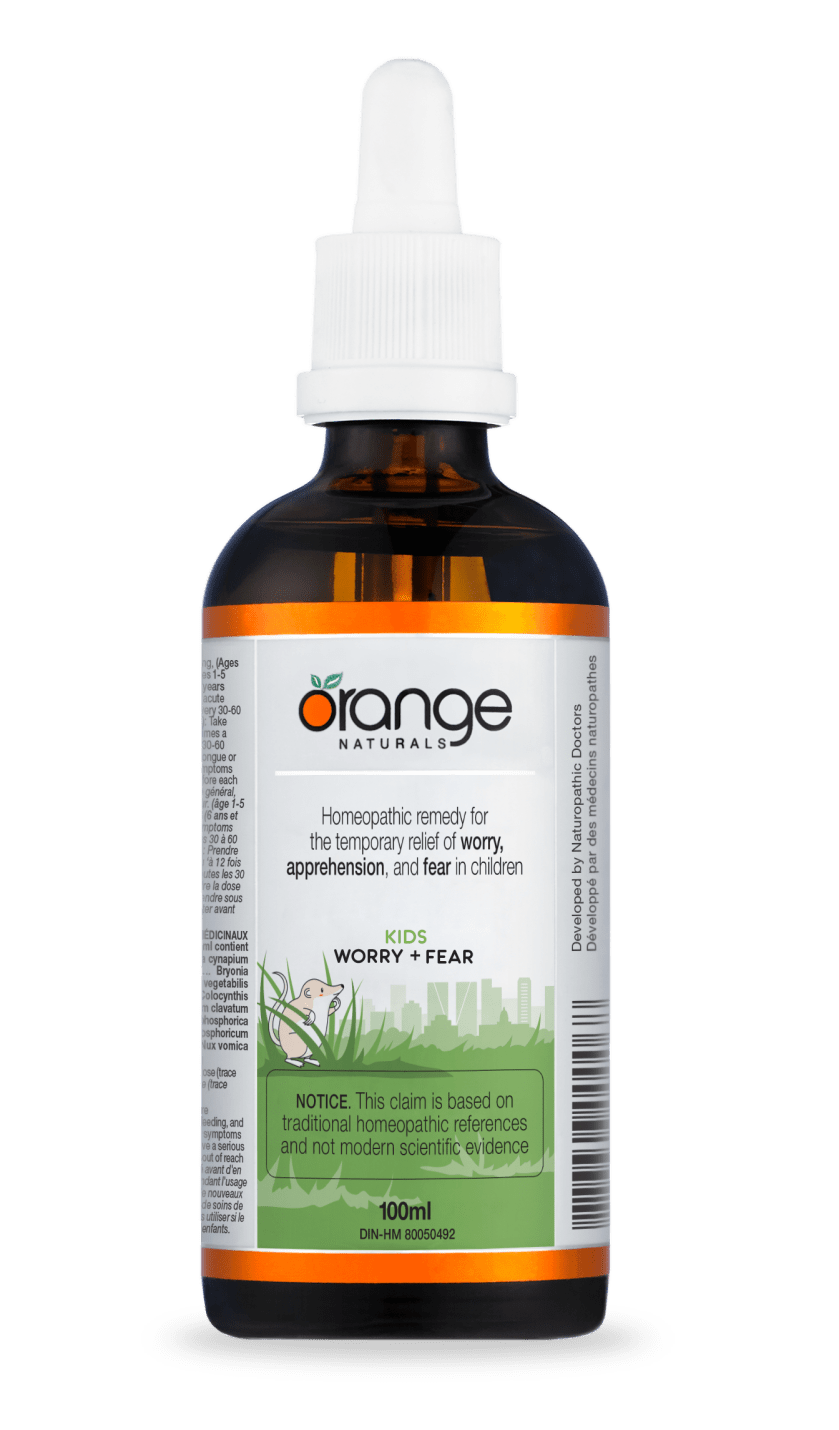 Orange Naturals Kids - Worry & Fear 100mL- CanPrev-The Health Store- Default Title