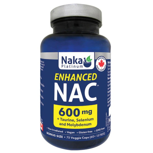 Naka Enhanced Nac 600mg + taurine, selenium- NAKA ORIGINAL-The Health Store- Default Title