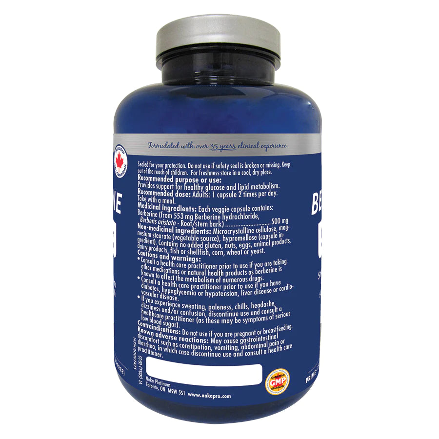 Naka Berberine 500mg 90caps- NAKA ORIGINAL-The Health Store- Default Title
