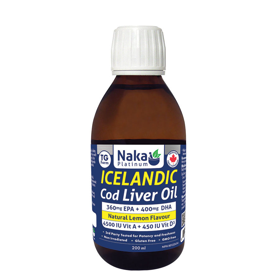 Naka Icelandic Cod Liver Oil 200ml- NAKA ORIGINAL-The Health Store- Default Title