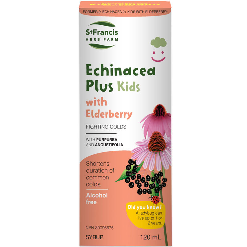St. Francis Echinacea Plus Kids with Elderberry 120mL- ST FRANCIS HERB FARM-The Health Store- Default Title