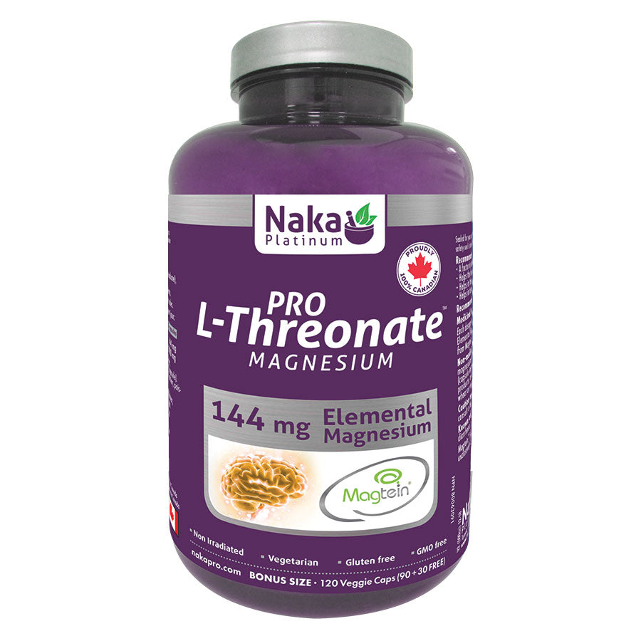 Naka Magnesium L-Threonate 144mg 120 V Caps- NAKA ORIGINAL-The Health Store- Default Title