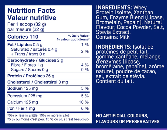 Leanfit Whey Isolate Chocolate 916g- PURITY LIFE-The Health Store- Default Title