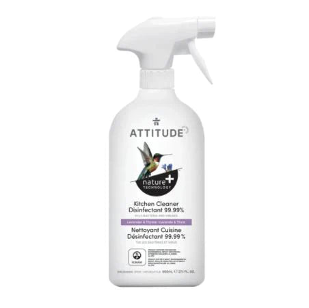 Attitude Kitchen Cleaner & Disinfectant Lavender & Thyme 800mL- PURITY LIFE-The Health Store- Default Title