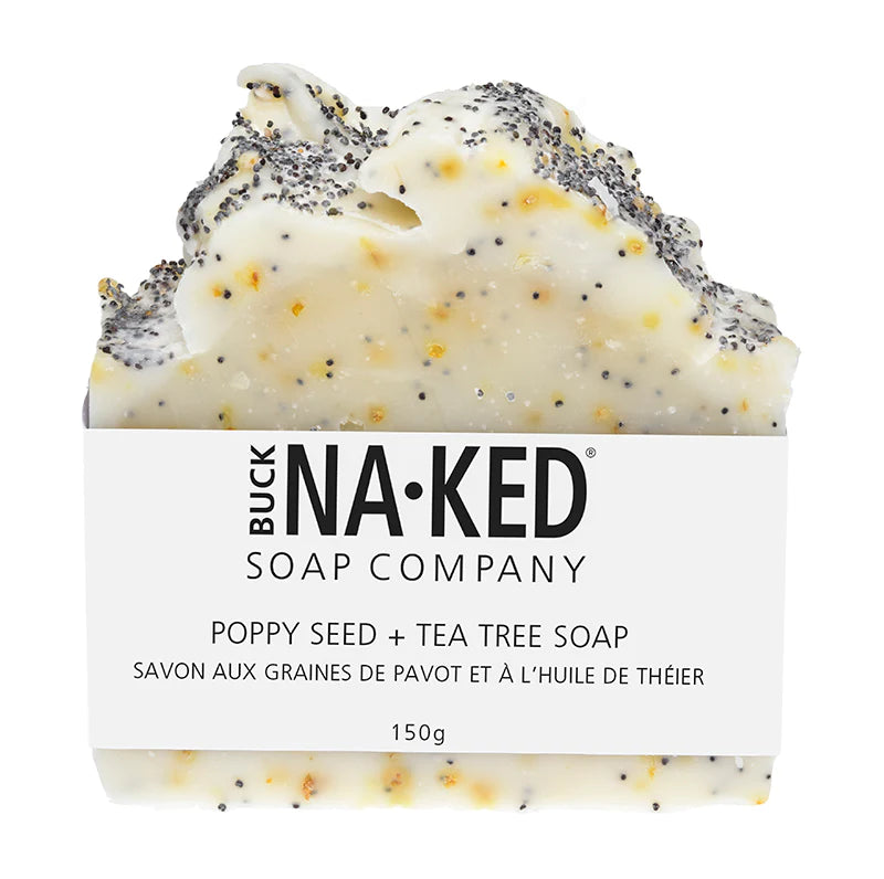 Buck Naked Poppy Seed + Tea Tree Soap- Buck Naked Soap Company-The Health Store- Default Title