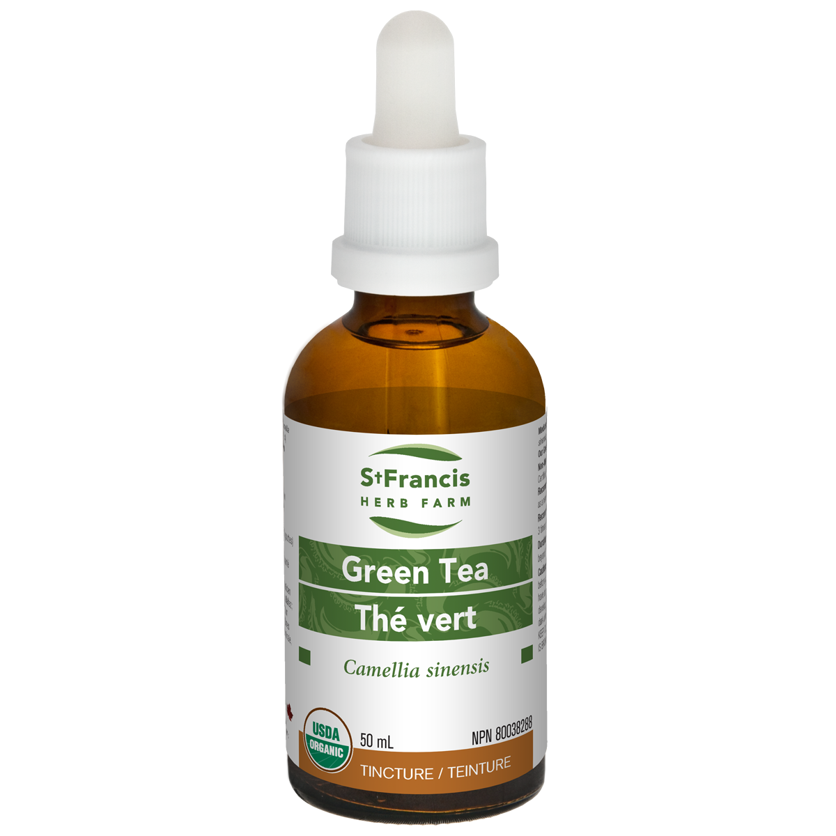 St. Francis Green Tea Tincture 50mL- ST FRANCIS HERB FARM-The Health Store- Default Title