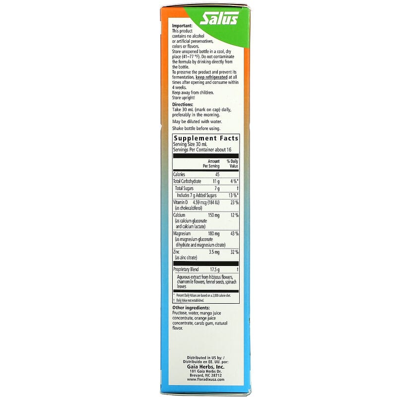 Salus Calcium Magnesium + Zinc & Vitamin D Liquid 500mL- HEATHOLOGY-The Health Store- Default Title