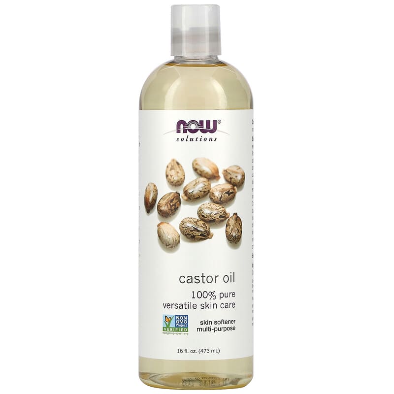 NOW Castor Oil 473mL- PURE SOURCE-The Health Store- Default Title