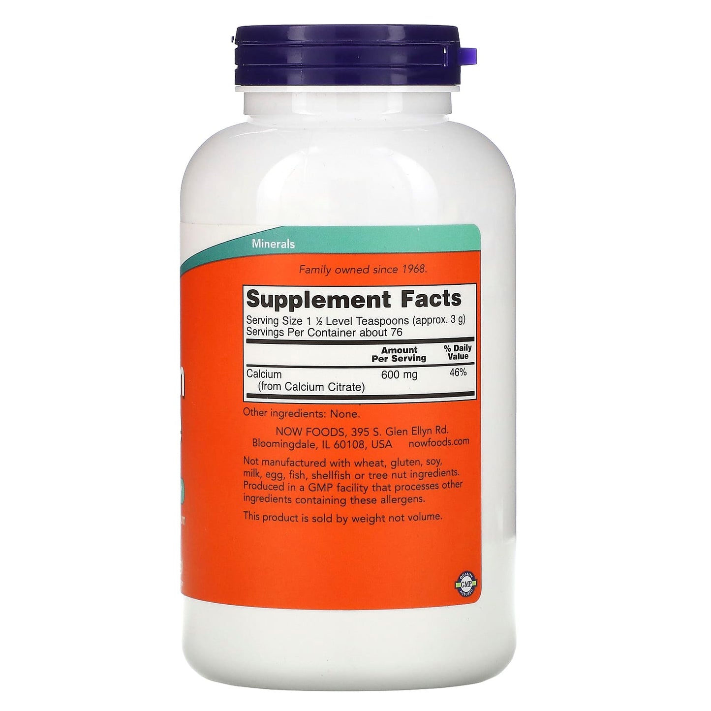 NOW Calcium Citrate Powder 227g- PURE SOURCE-The Health Store- Default Title