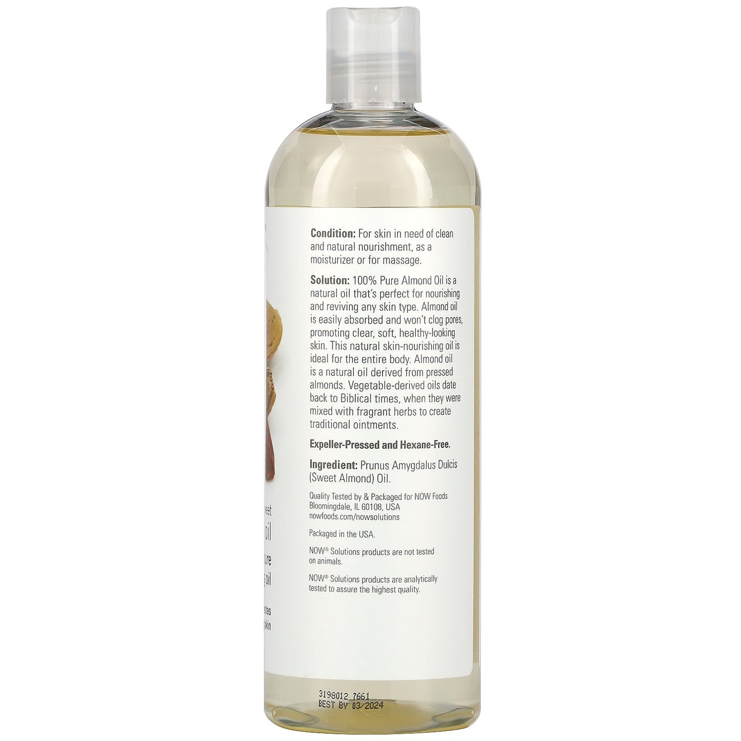 NOW Sweet Almond Oil 473mL- PURE SOURCE-The Health Store- Default Title