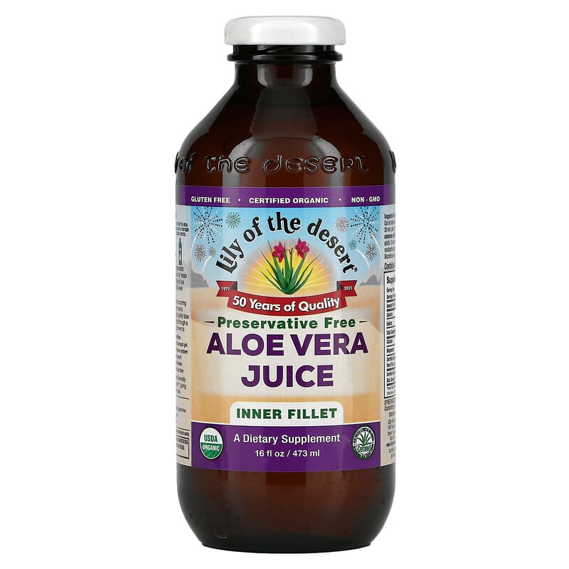 Lily of the Desert Aloe Vera Juice - Inner Fillet Preservative Free 473mL- PURITY LIFE-The Health Store- Default Title