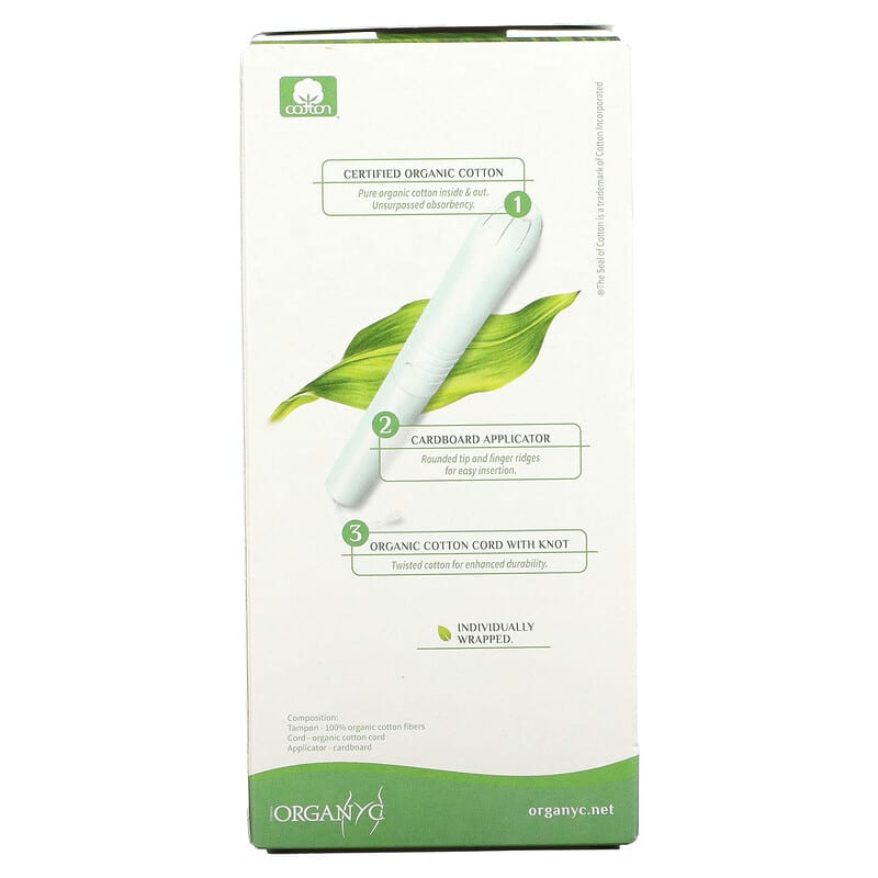 Organ(y)c Tampon with Applicator Super 14 Count- PURITY LIFE-The Health Store- Default Title