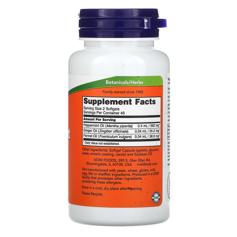 NOW Peppermint Oil 90 Soft Gels- PURE SOURCE-The Health Store- Default Title