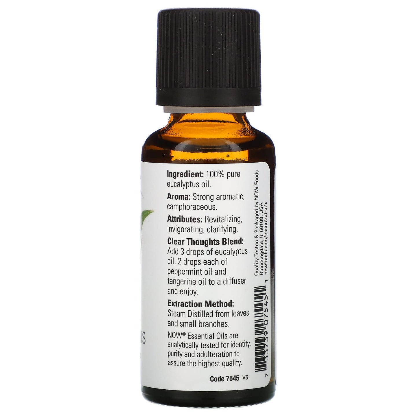 NOW Eucalyptus Essential Oil 30mL- PURE SOURCE-The Health Store- Default Title