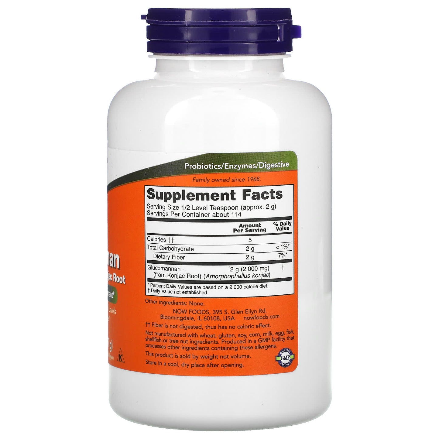 NOW Glucomannan Powder 227g- PURE SOURCE-The Health Store- Default Title