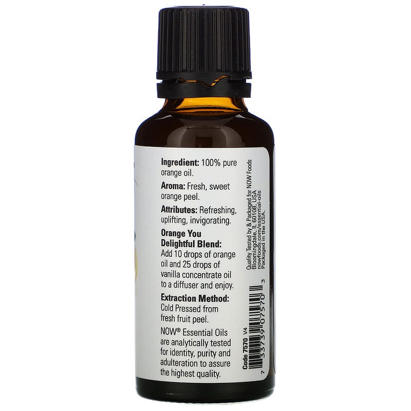 NOW Orange Essential Oil 30mL- PURE SOURCE-The Health Store- Default Title