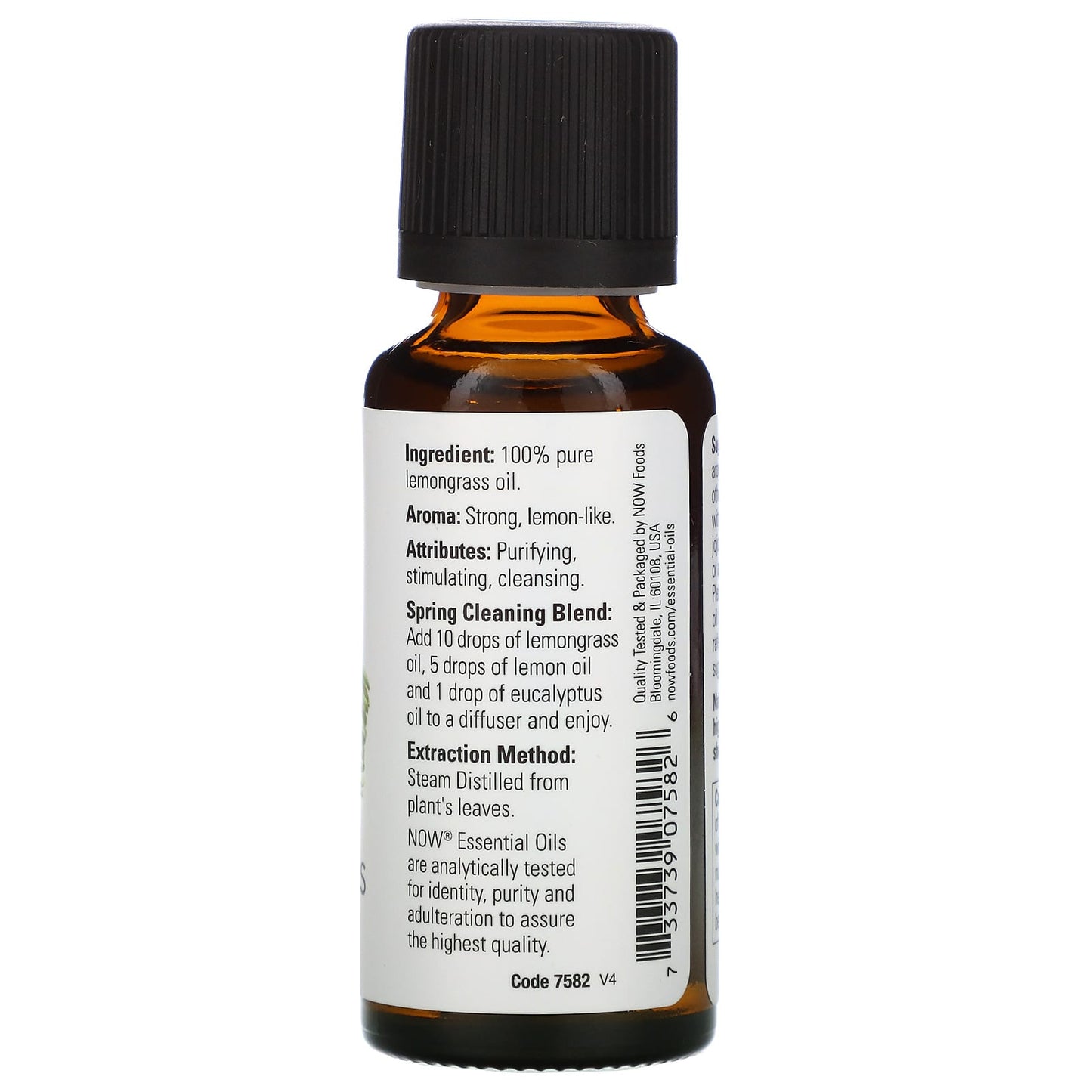 NOW Lemongrass Essential Oil 30mL- PURE SOURCE-The Health Store- Default Title