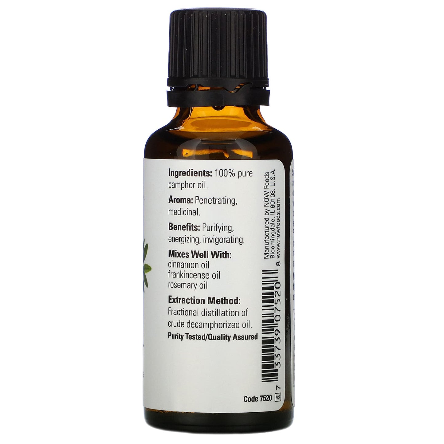 NOW Camphor Essential Oil 30mL- PURE SOURCE-The Health Store- Default Title