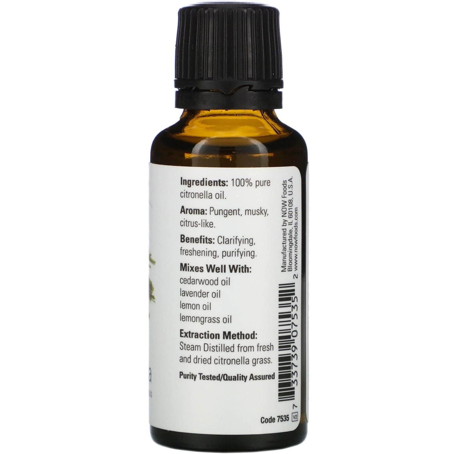 NOW Citronella Essential Oil 30mL- PURE SOURCE-The Health Store- Default Title