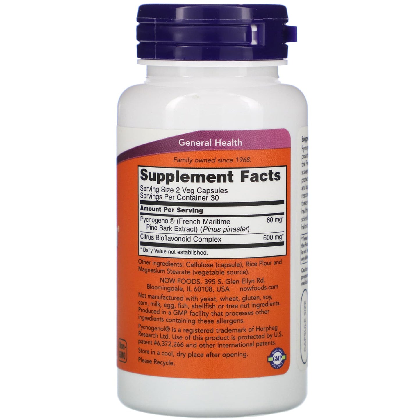 NOW Pycnogenol 30mg 60 V Caps- PURE SOURCE-The Health Store- Default Title