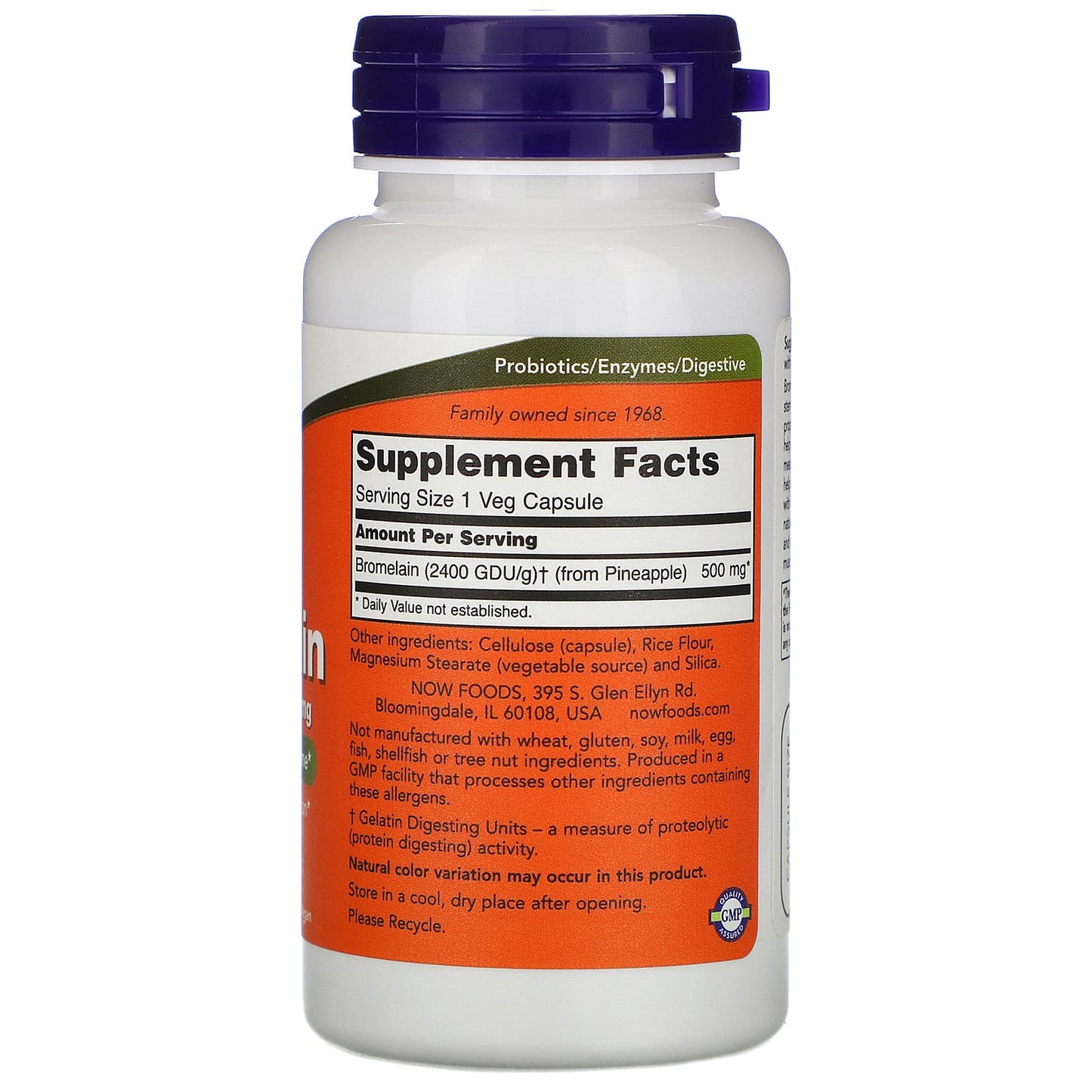 NOW Bromelain Natural Proteolytic Enzyme 60 V Caps- PURE SOURCE-The Health Store- Default Title