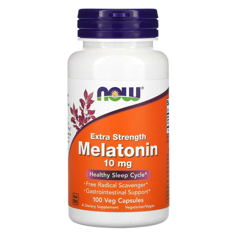 NOW Melatonin 10mg 100 V Caps- PURE SOURCE-The Health Store- Default Title