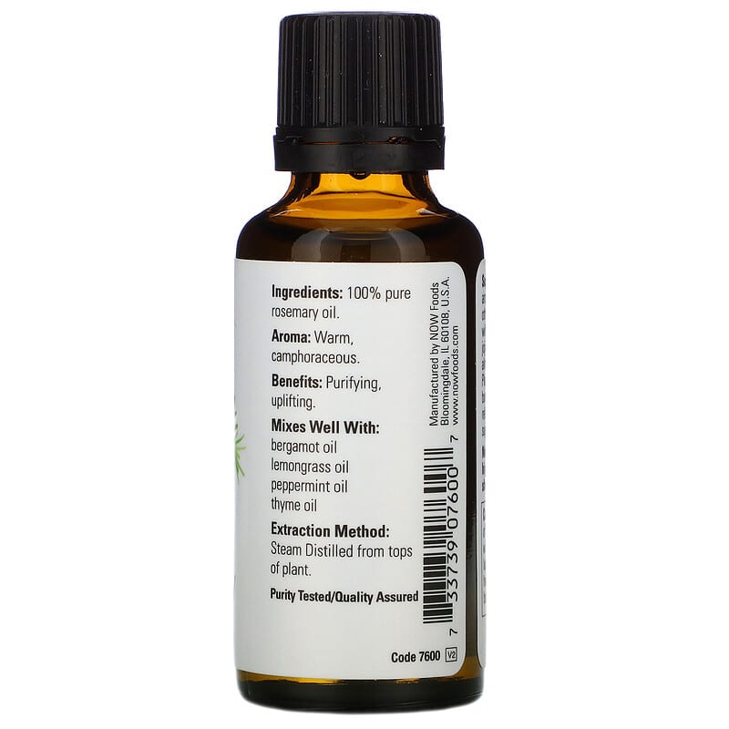 NOW Rosemary Essential Oil 30mL- PURE SOURCE-The Health Store- Default Title