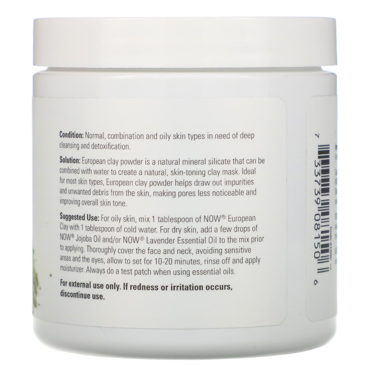 NOW European Clay Powder 170g- PURE SOURCE-The Health Store- Default Title