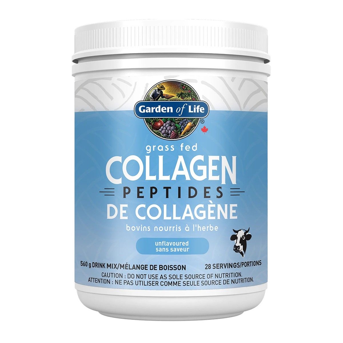 Garden of Life Grass Fed Bovine Collagen Peptides 560g- PURITY LIFE-The Health Store- Default Title