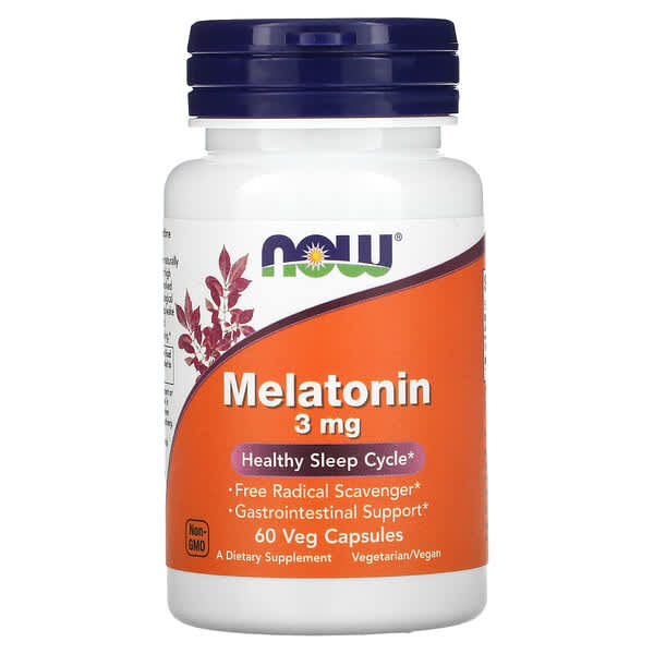 NOW Melatonin 3mg 60 V Caps- PURE SOURCE-The Health Store- Default Title