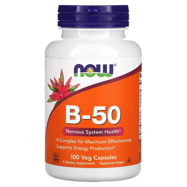 NOW B-50 B Complex 100 V Caps- PURE SOURCE-The Health Store- Default Title