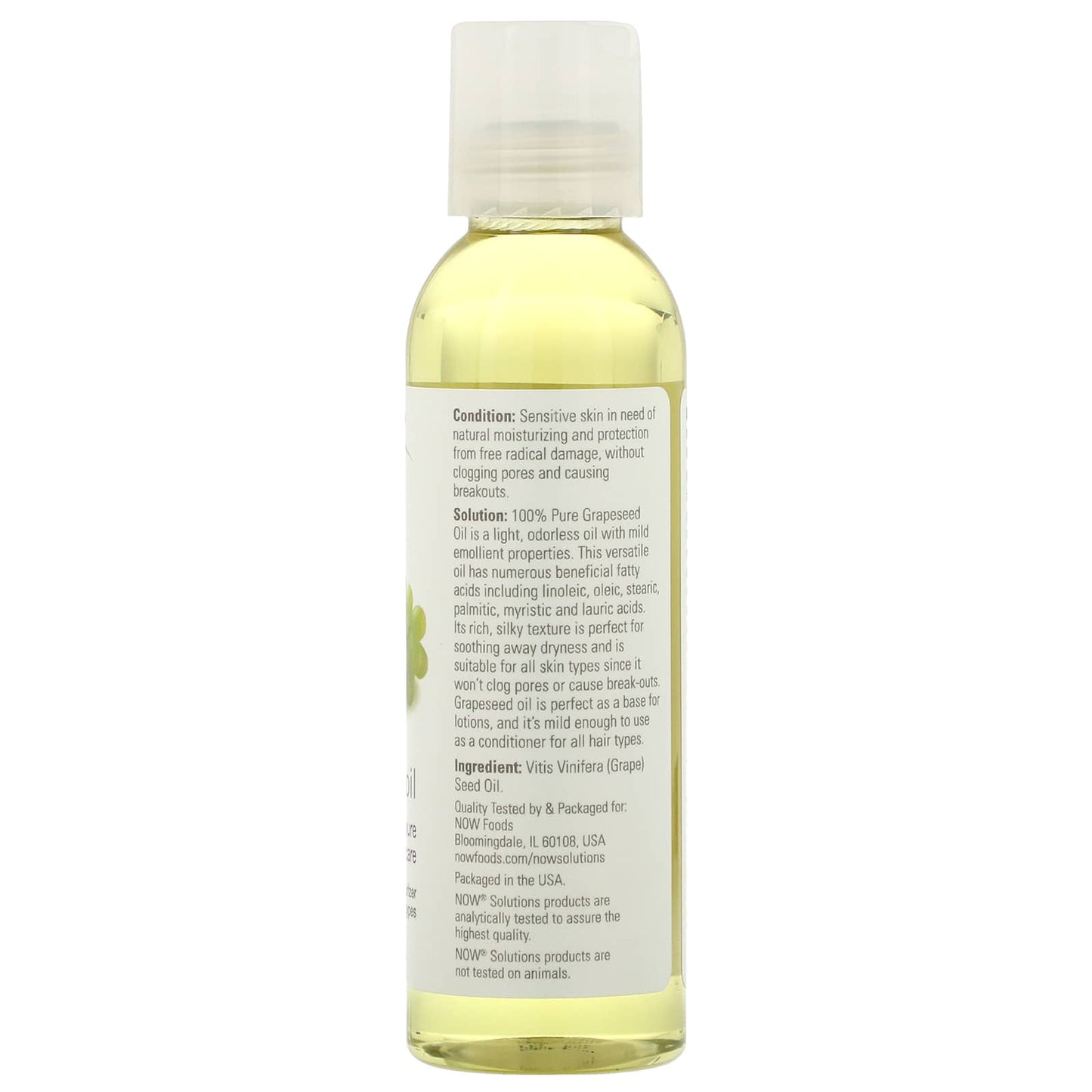NOW Grapeseed Oil 118mL- PURE SOURCE-The Health Store- Default Title