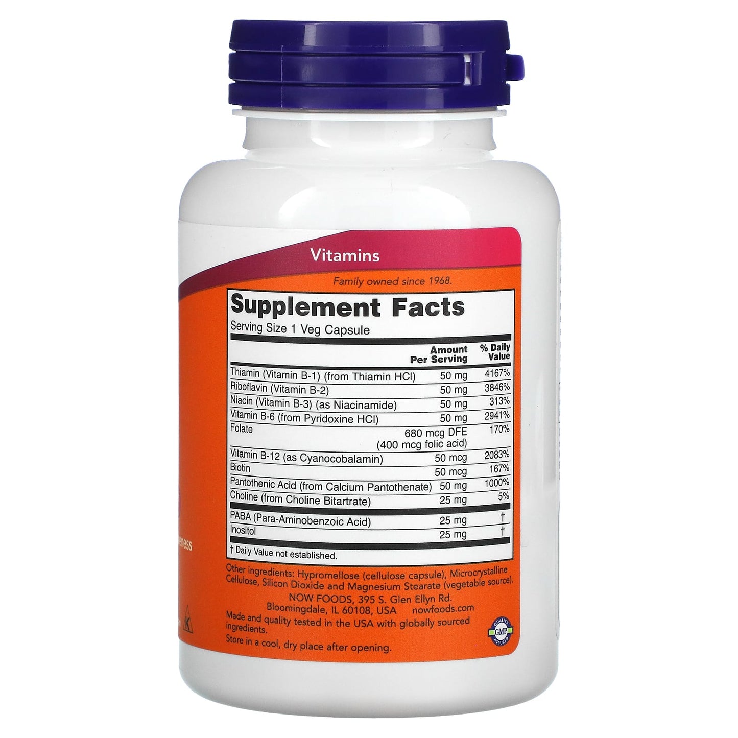 NOW B-50 B Complex 100 V Caps- PURE SOURCE-The Health Store- Default Title