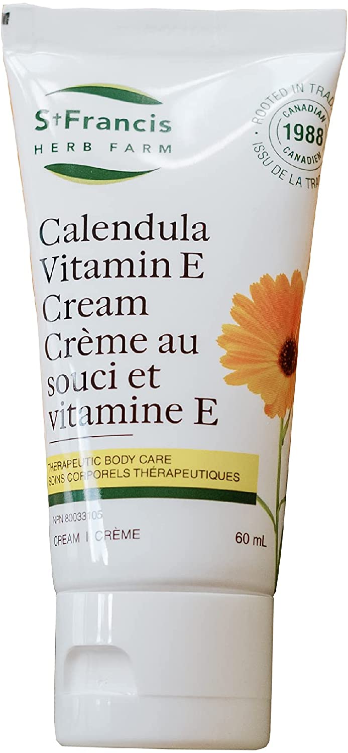 St. Francis Calendula Vitamin E Cream 60mL- ST FRANCIS HERB FARM-The Health Store- Default Title