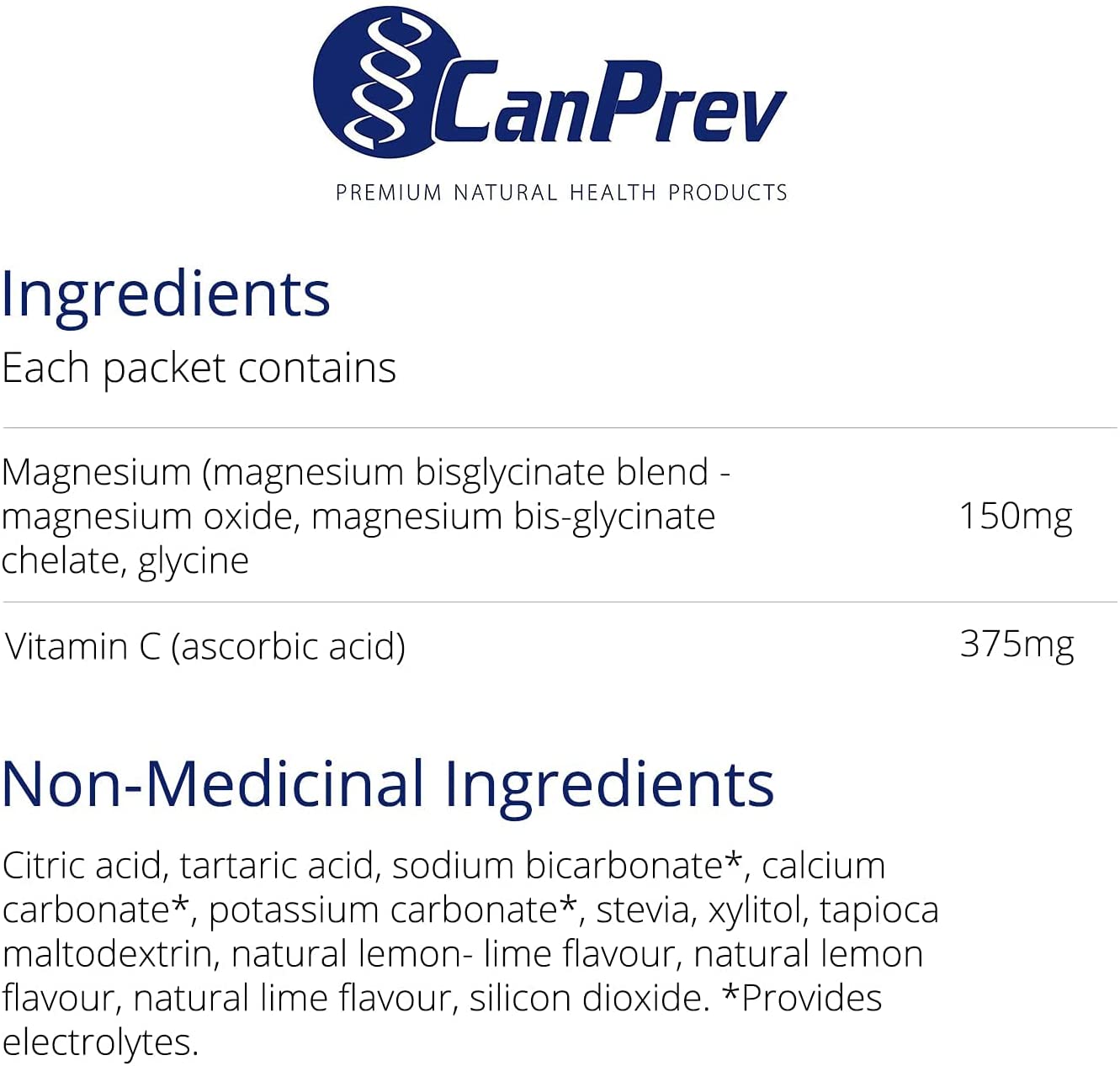 CanPrev ElectroMag Effervescent Drink Mix 30 Sachets- CANPREV-The Health Store- Default Title