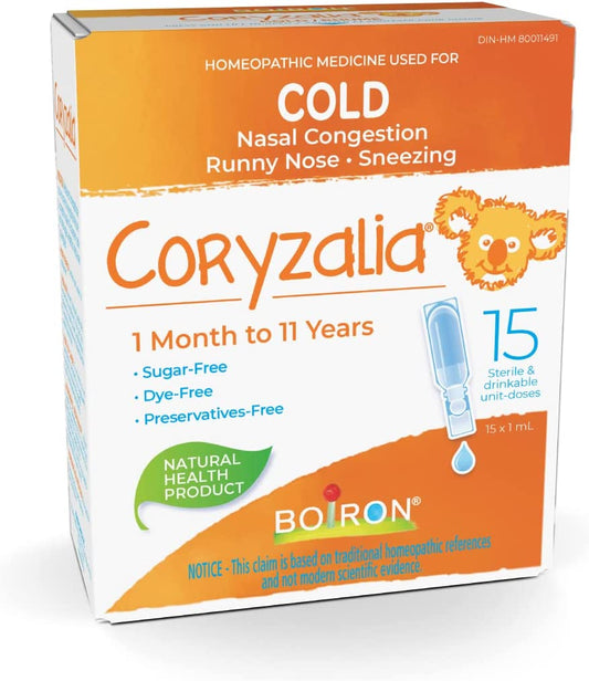 Boiron Coryzalia Cold Remedy for Kids 15x1mL- BOIRON-The Health Store- Default Title