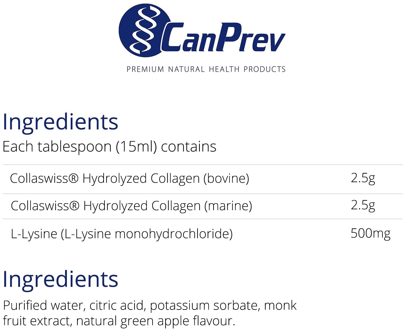 CanPrev Collagen Full Spectrum 500mL- CANPREV-The Health Store- Default Title