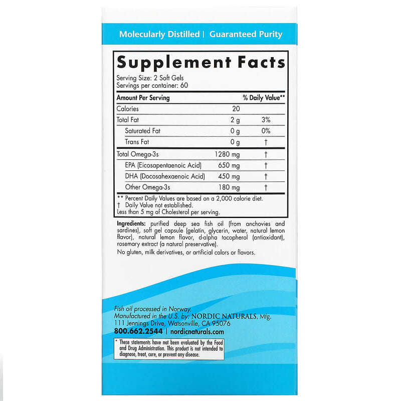 NORDIC Ultimate Omega Lemon 1280mg 120 Soft Gels- ECOTREND ECOLOGICS-The Health Store- Default Title