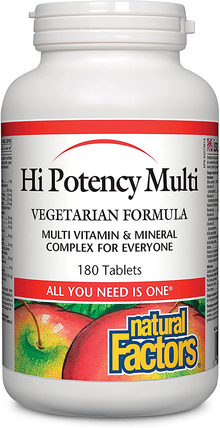 Natural Factors Hi Potency Multi Vitamin 180 Tabs
