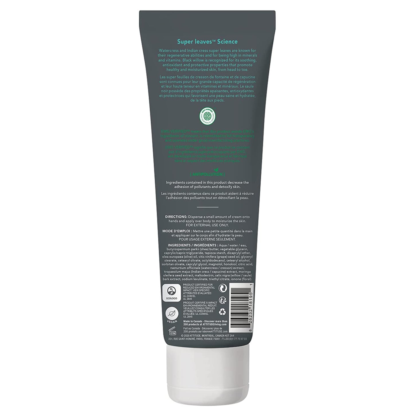 ATTITUDE Men Soothing Body Cream 240mL- PURITY LIFE-The Health Store- Default Title