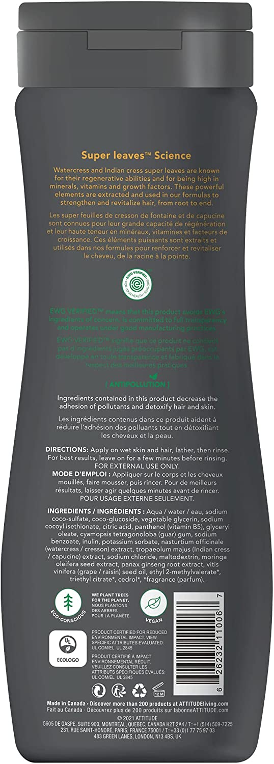 ATTITUDE Men 2 in 1 Sport Shampoo & Body Wash 473mL- PURITY LIFE-The Health Store- Default Title