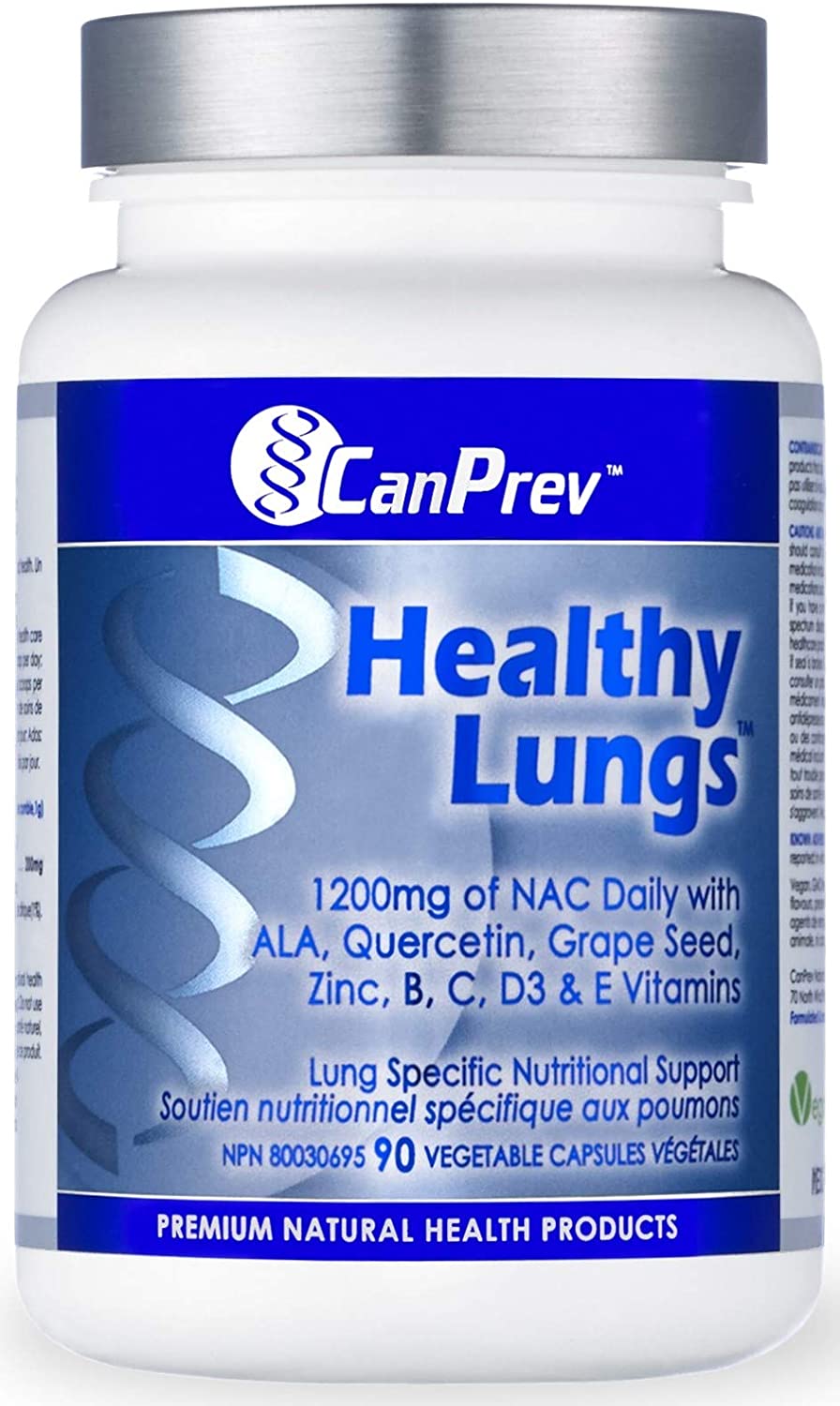 CanPrev Healthy Lungs 1200mg 90 V Caps- CANPREV-The Health Store- Default Title