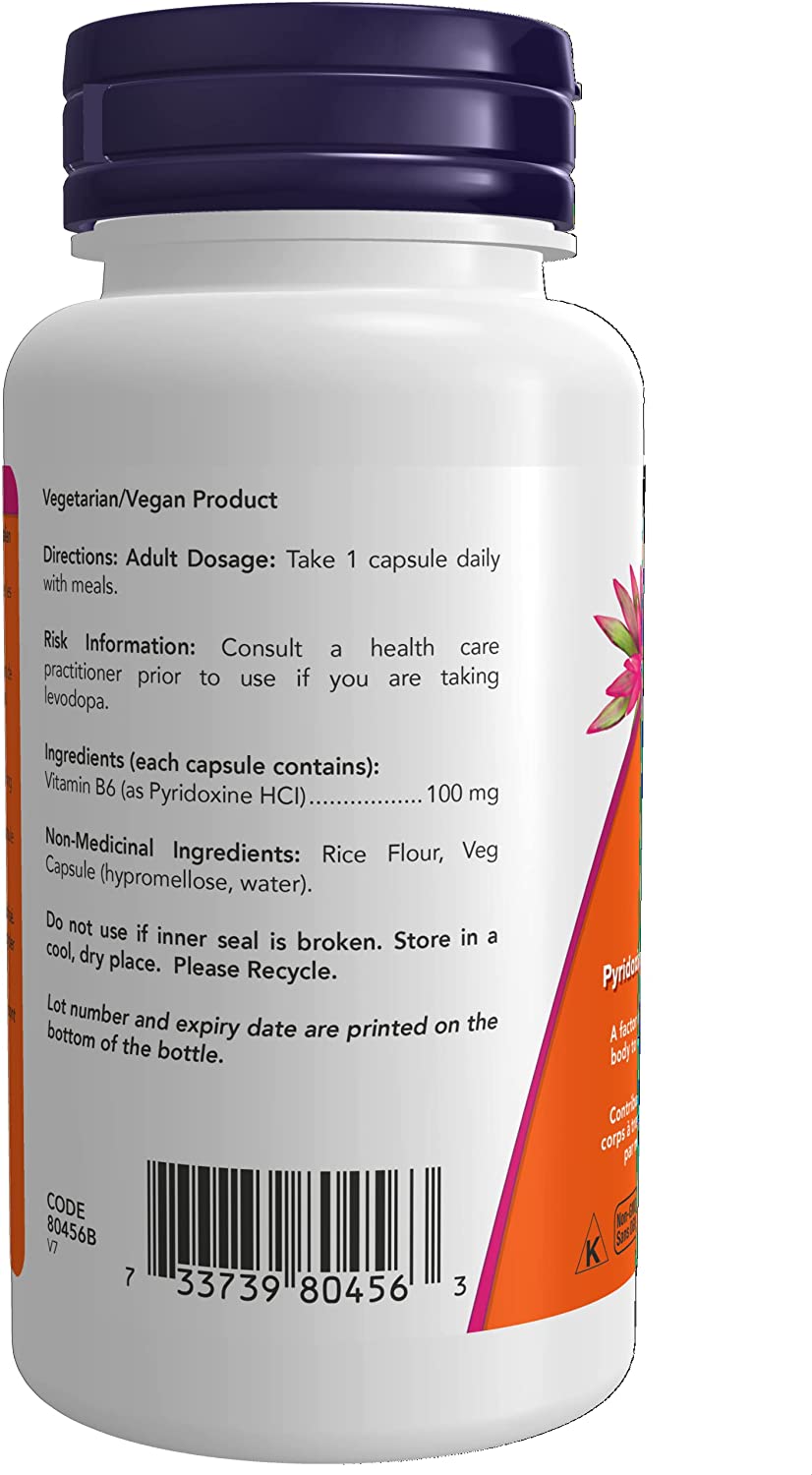 NOW B-6 100mg V 100 Caps- PURE SOURCE-The Health Store- Default Title