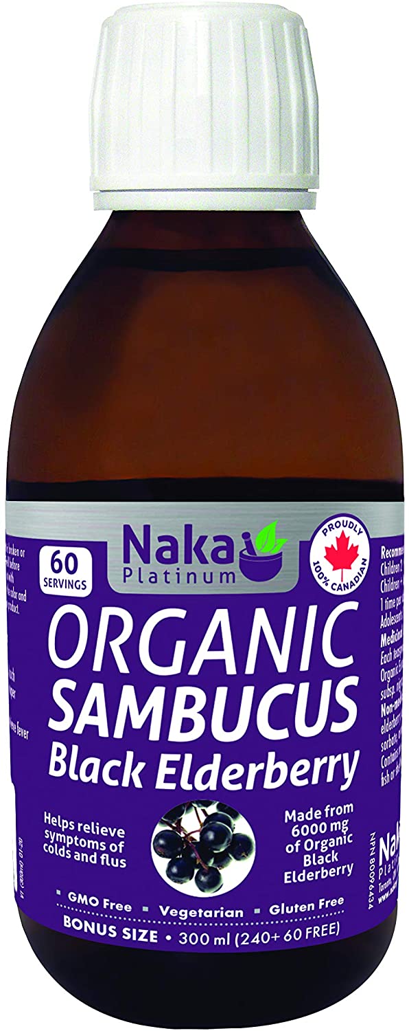 Naka Organic Sambucus Black Elderberry 300mL- NAKA ORIGINAL-The Health Store- Default Title