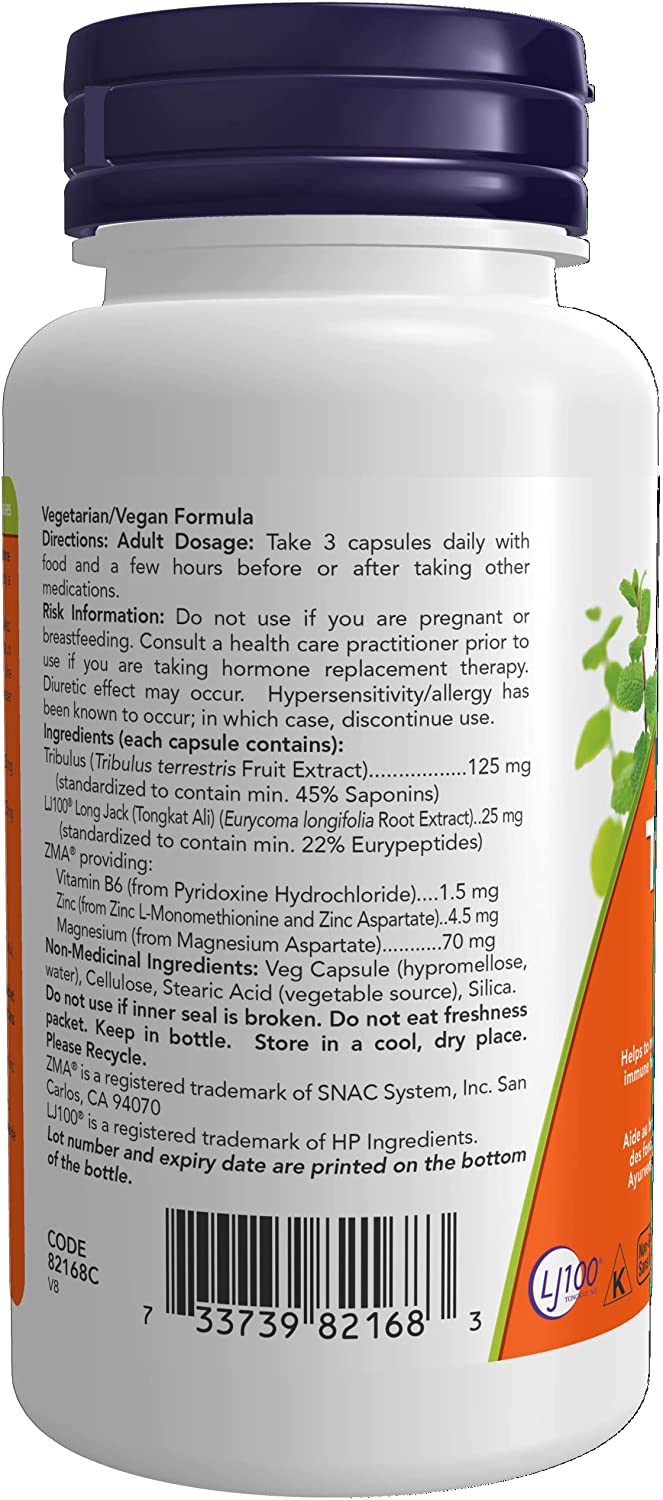 NOW Tribujack 100 60 V Caps- PURE SOURCE-The Health Store- Default Title