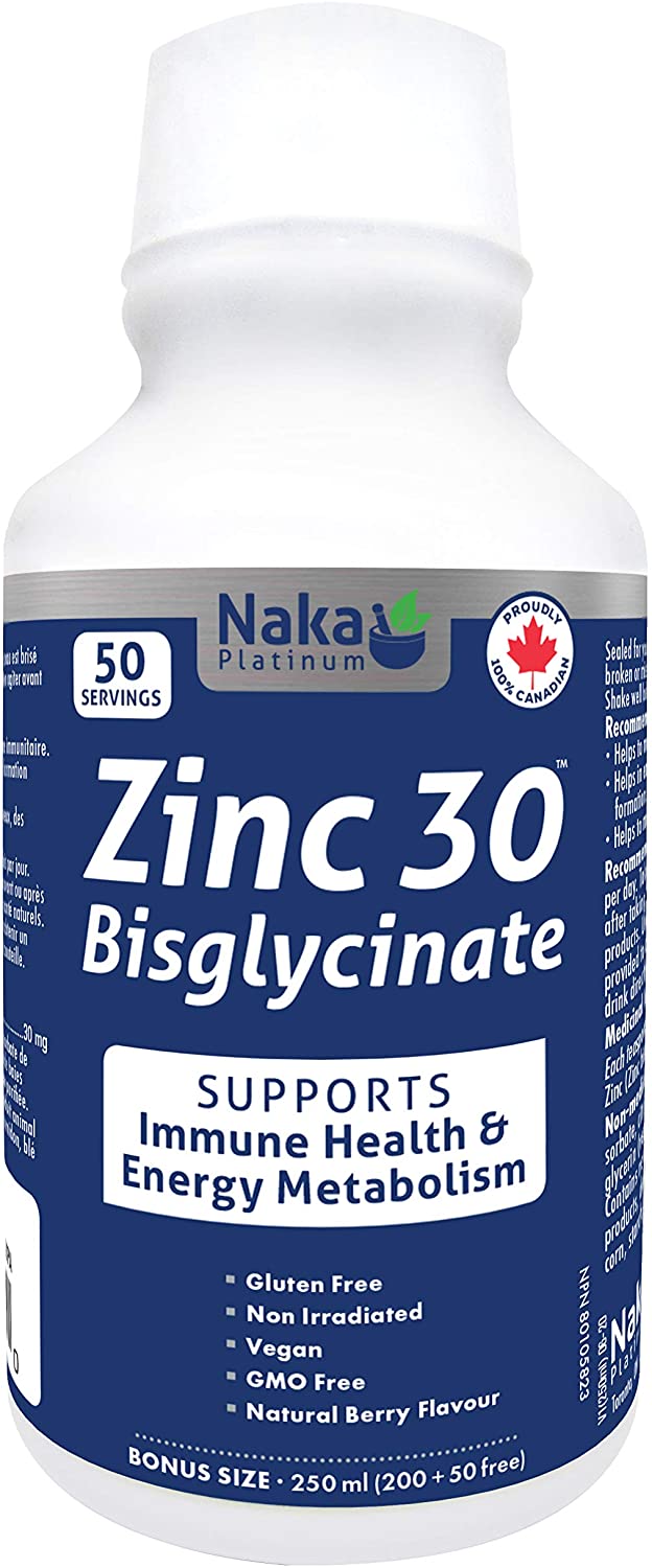 Naka Zinc 30 Bisglycinate 250mL