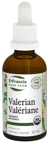 St. Francis Valerian Tincture 50mL- ST FRANCIS HERB FARM-The Health Store- Default Title