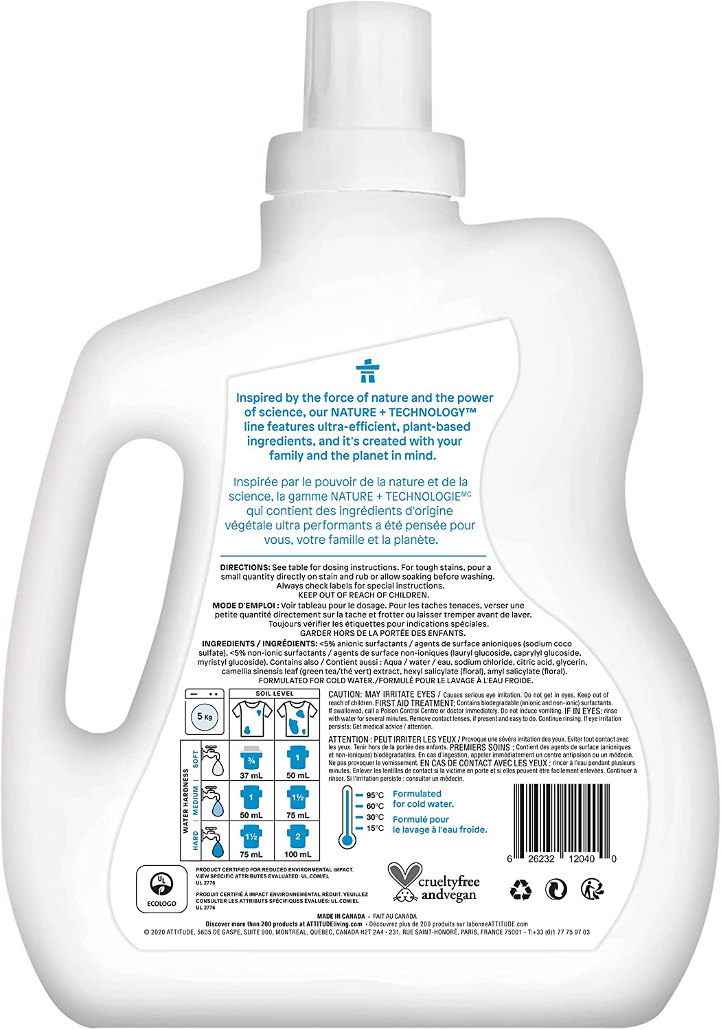 ATTITUDE Laundry Detergent Wildflowers 2L- PURITY LIFE-The Health Store- Default Title